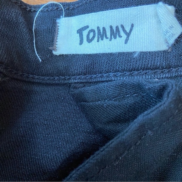 TEXTILE Elizabeth and James black jeans Tommy low rise skinny leather knees 26 - Picture 5 of 15